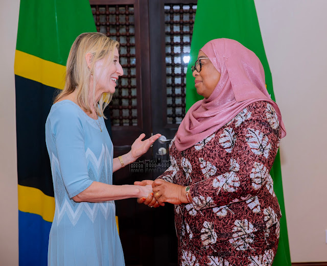 RAIS SAMIA AKUTANA NA KUFANYA MAZUNGUMZO NA BI JAMIE COOPER Matokeo 